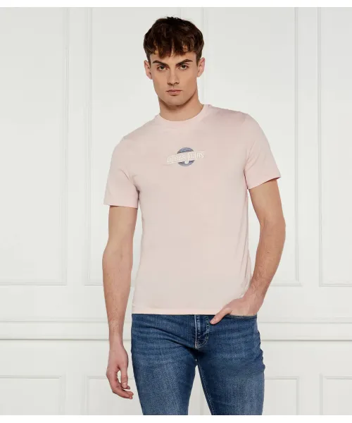

Футболка Slim fit Guess Jeans, розовый