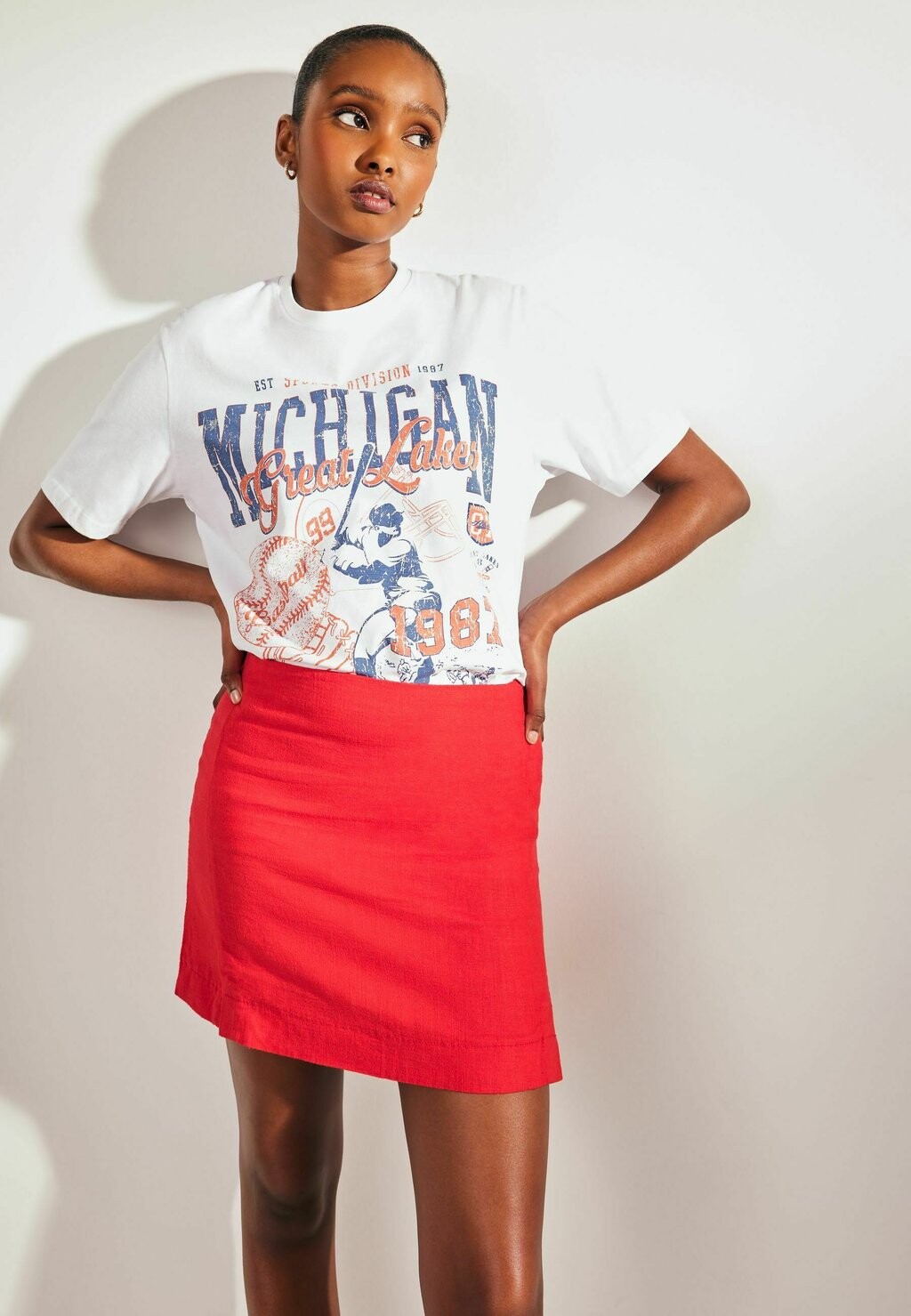 

Мини-юбка REGULAR FIT Next, красный