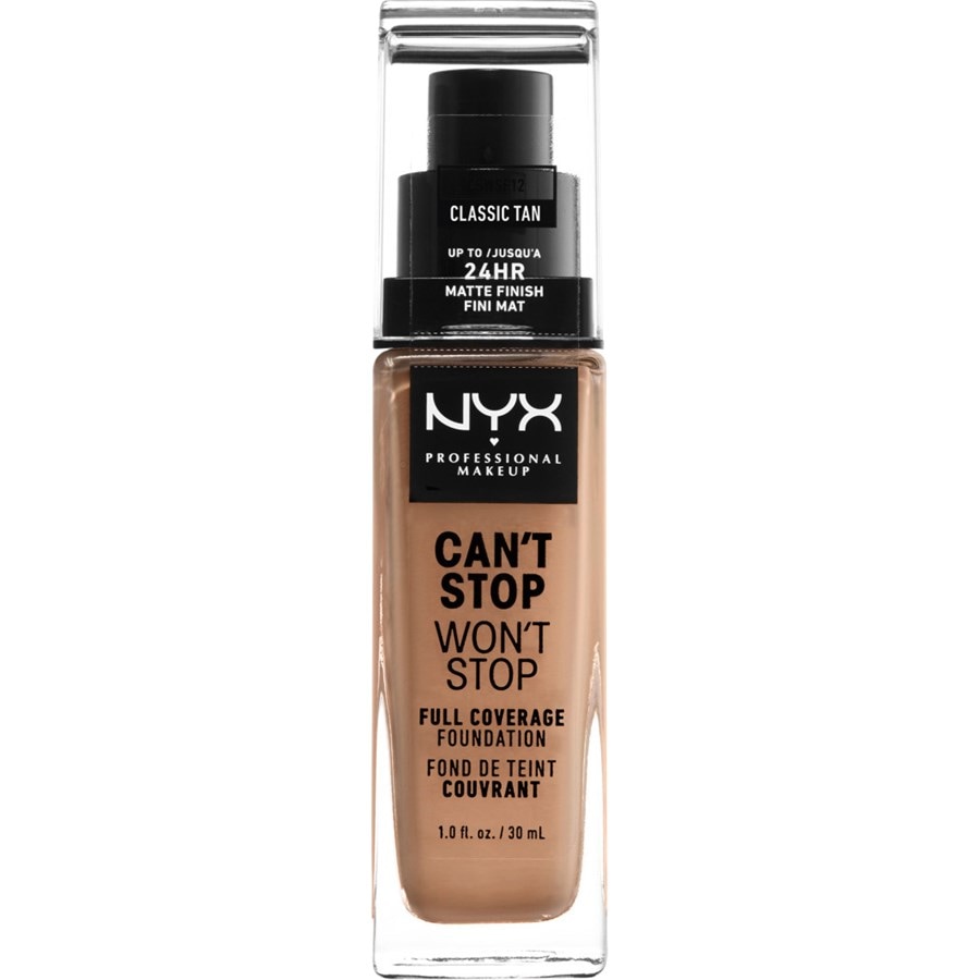

Тональная основа NYX Professional Makeup Can't Stop Won't Stop Foundation, Nr. 18 Classic Tan / 30 ml