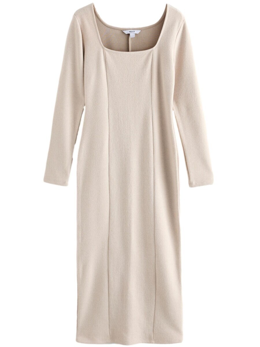 

Платье макси Next Dress, бежевый