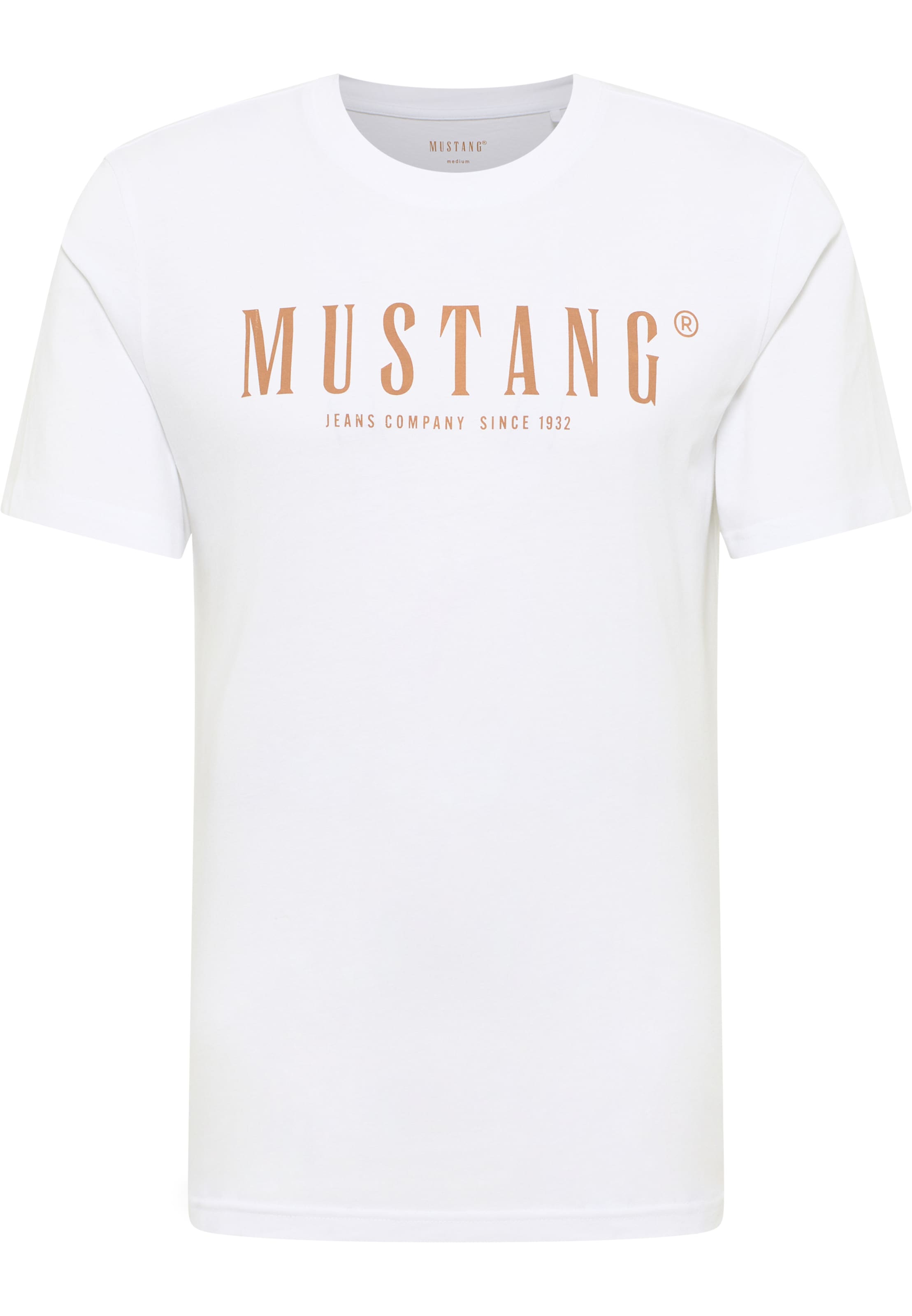 

MUSTANG Футболка 'Austin' в белом цвете