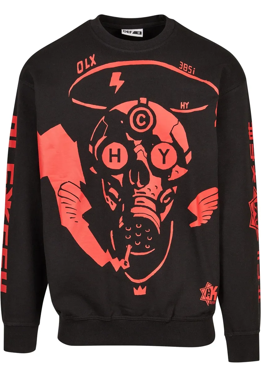 

Свитер DEF с круглым вырезом "DEF Men's Skull Sweat Pants", красный