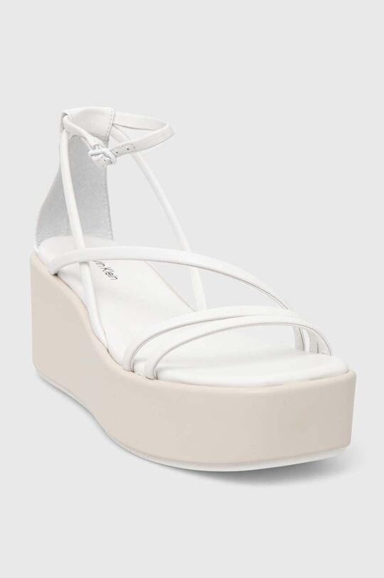 

Кожаные сандалии Wedge Sandal 30 Lth Calvin Klein, белый