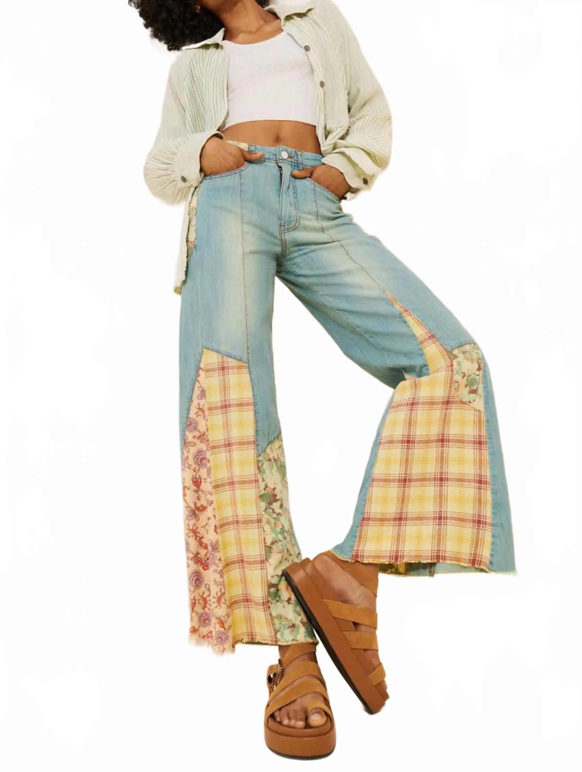 

Pilcro Джинсы свободного кроя с нашивками, синие