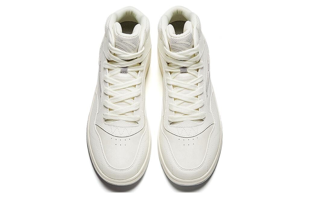 Кроссовки ANTA Skateboarding Shoes Men High-top Ivory White, белый — фото 3