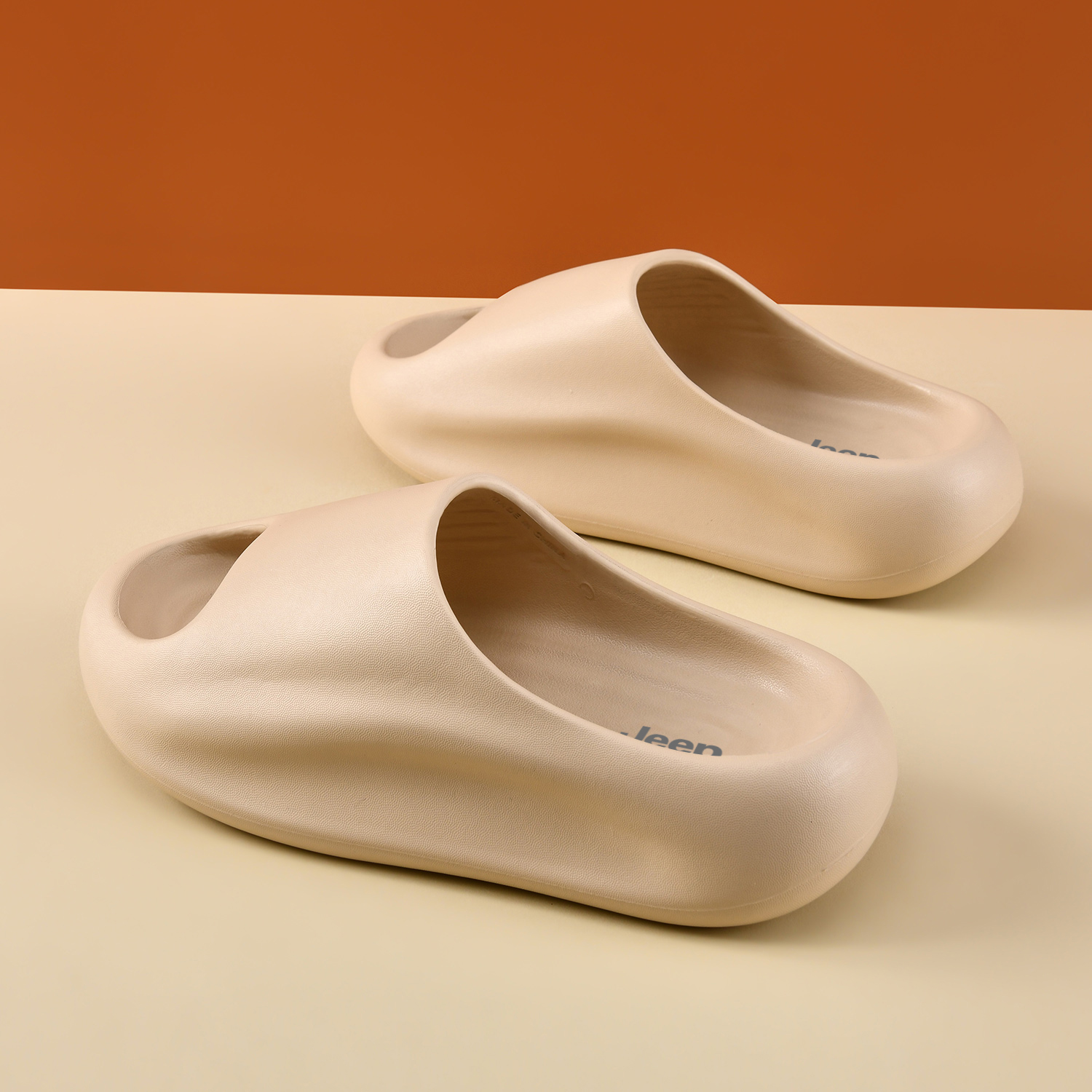 Jeep EVA Slip Resistant Slide Slippers Unisex Khaki — фото 4