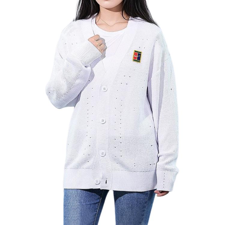 SS25 Вязаный свитер Women's Nike, белый — фото 4