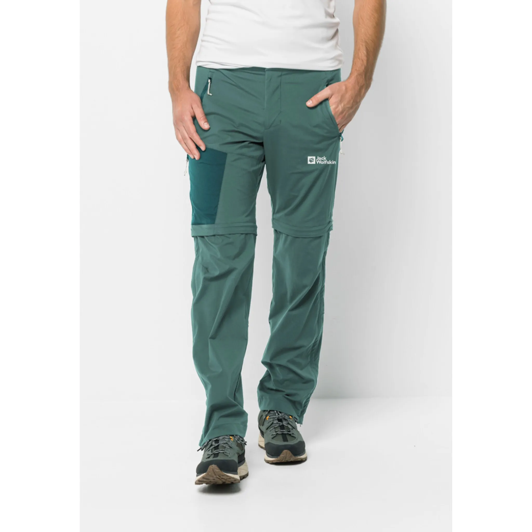 

Брюки на молнии Jack Wolfskin "GLASTAL ZIP AWAY PANTS M", зеленый