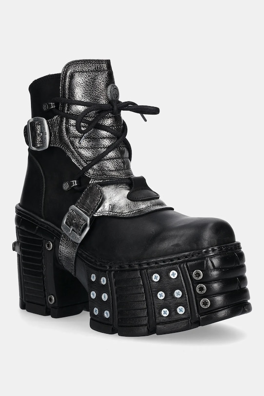 Кожаные ботинки ITALI NEGRO BOX PLANE New Rock, черный