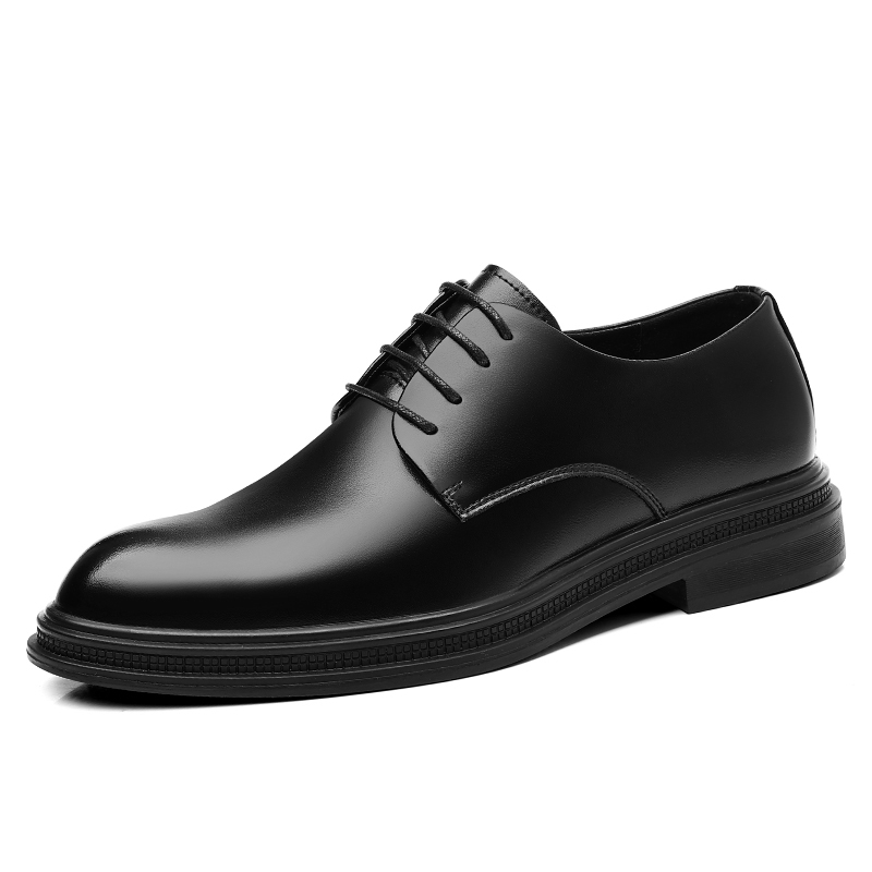 POPULAR ROUSE PR Мужские классические туфли с перфорацией черные, цвет Black Cut-Out — фото 4