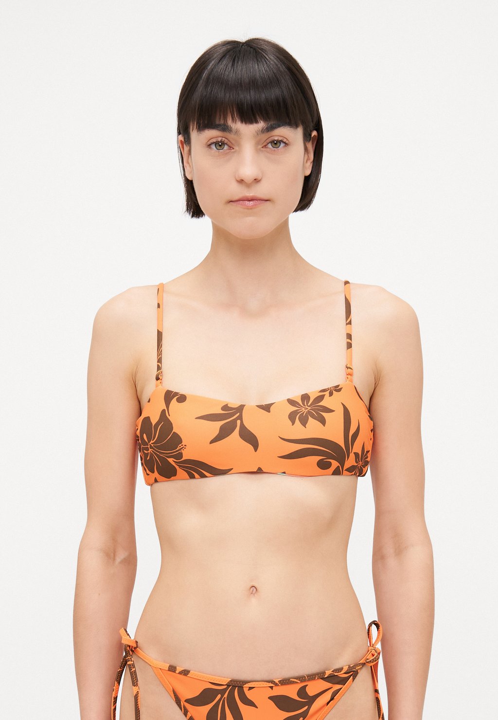 

Верх бикини HULA HIBISCUS BANDEAU Roxy, мультиколор