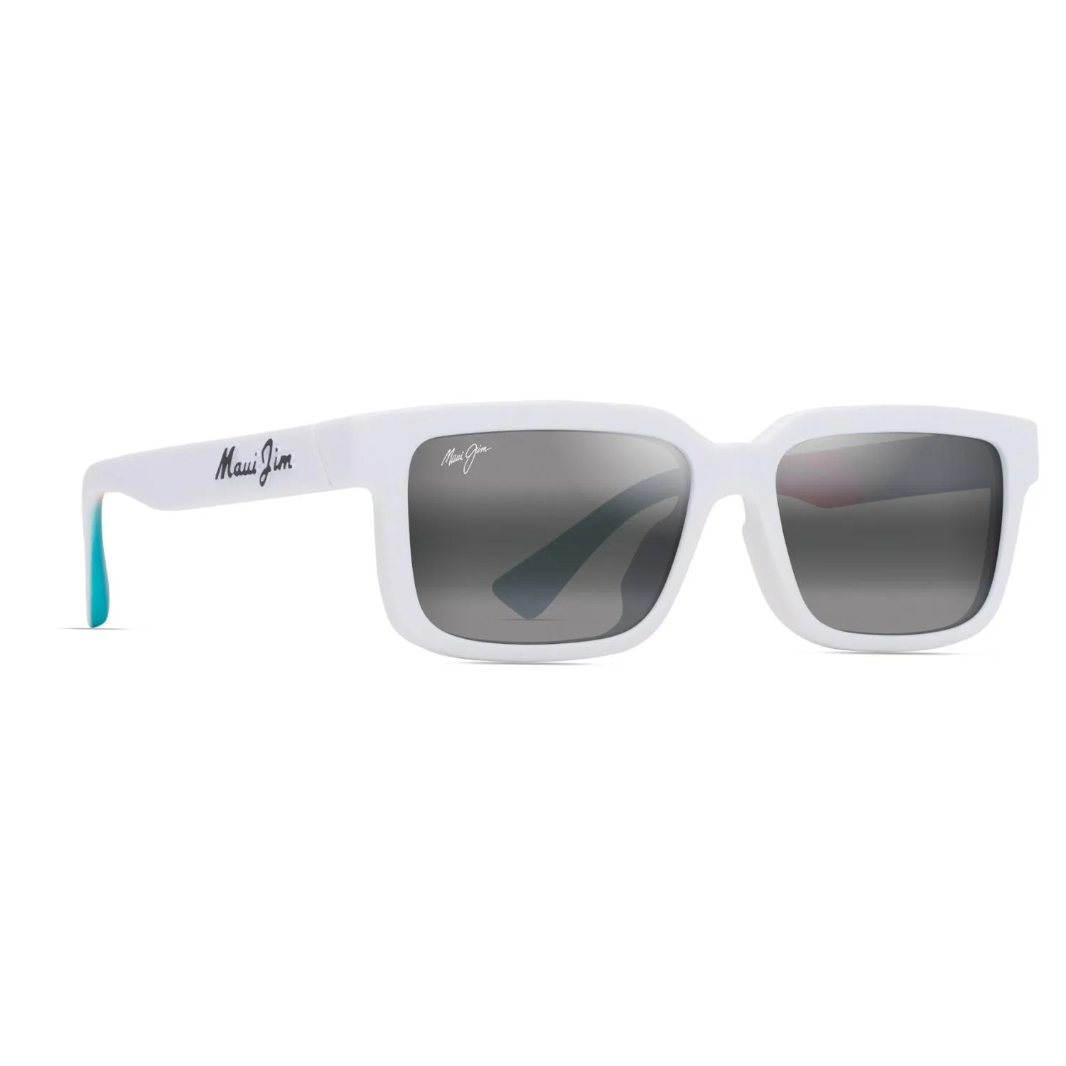 

Солнцезащитные очки Hiapo Low-Bridge Fit с поляризацией Maui Jim, Matte White