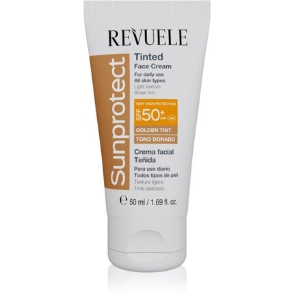

Revuele Sunprotect Тональный крем для лица SPF 50+ — Золотой оттенок, 50 мл