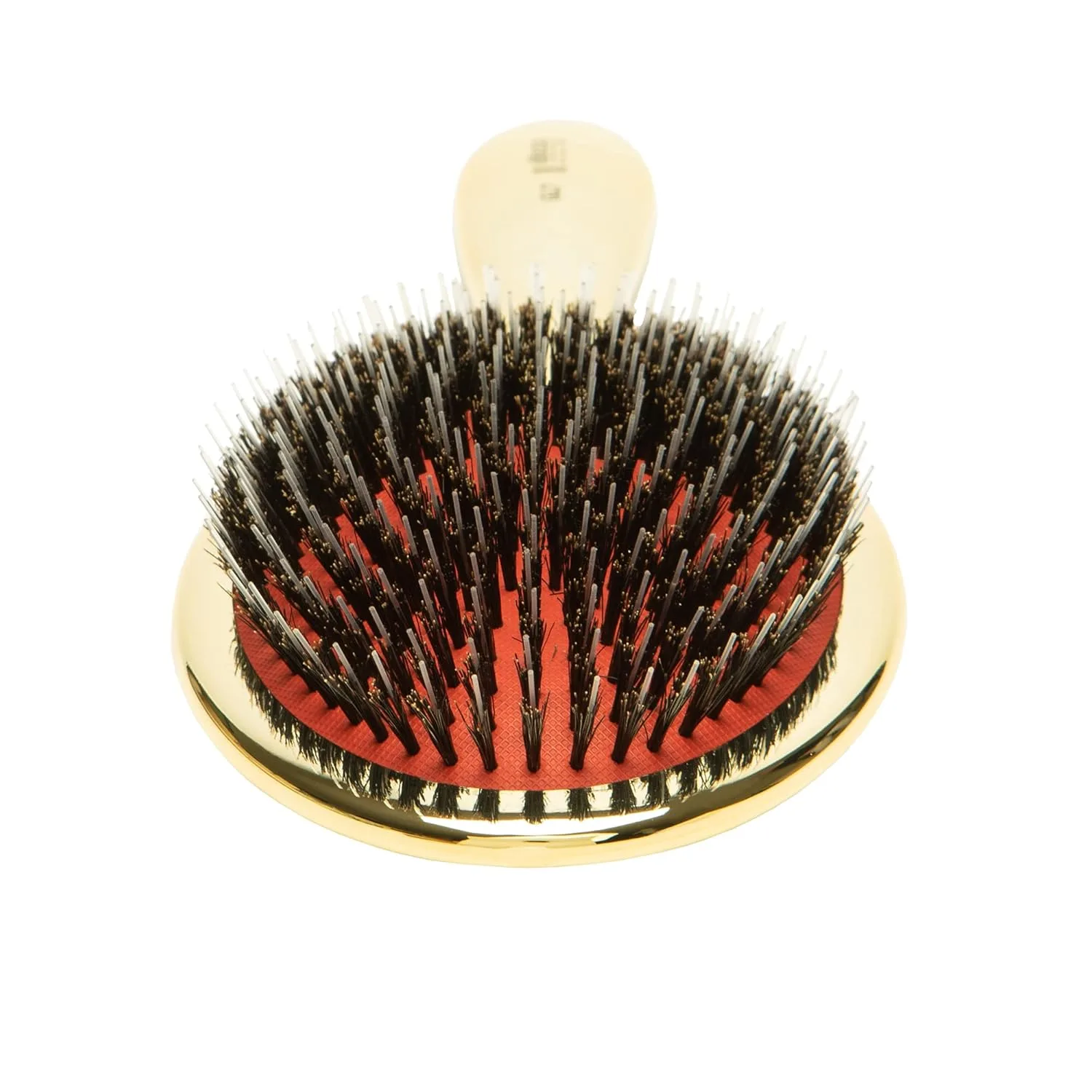 Щетка для волос Ibiza Hair Extra Large Oval Boar (GL7 - Gold Metallic) с щетиной из кабана и нейлона для стимуляции кожи головы и естественного блеска, White — фото 3