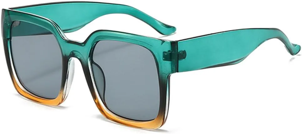 

Солнцезащитные очки в стиле ретро с квадратным градиентом, модные красные и оранжевые оттенки UV400, зелёный и светло-серый. Модель 2027 года MTZJH, One Color