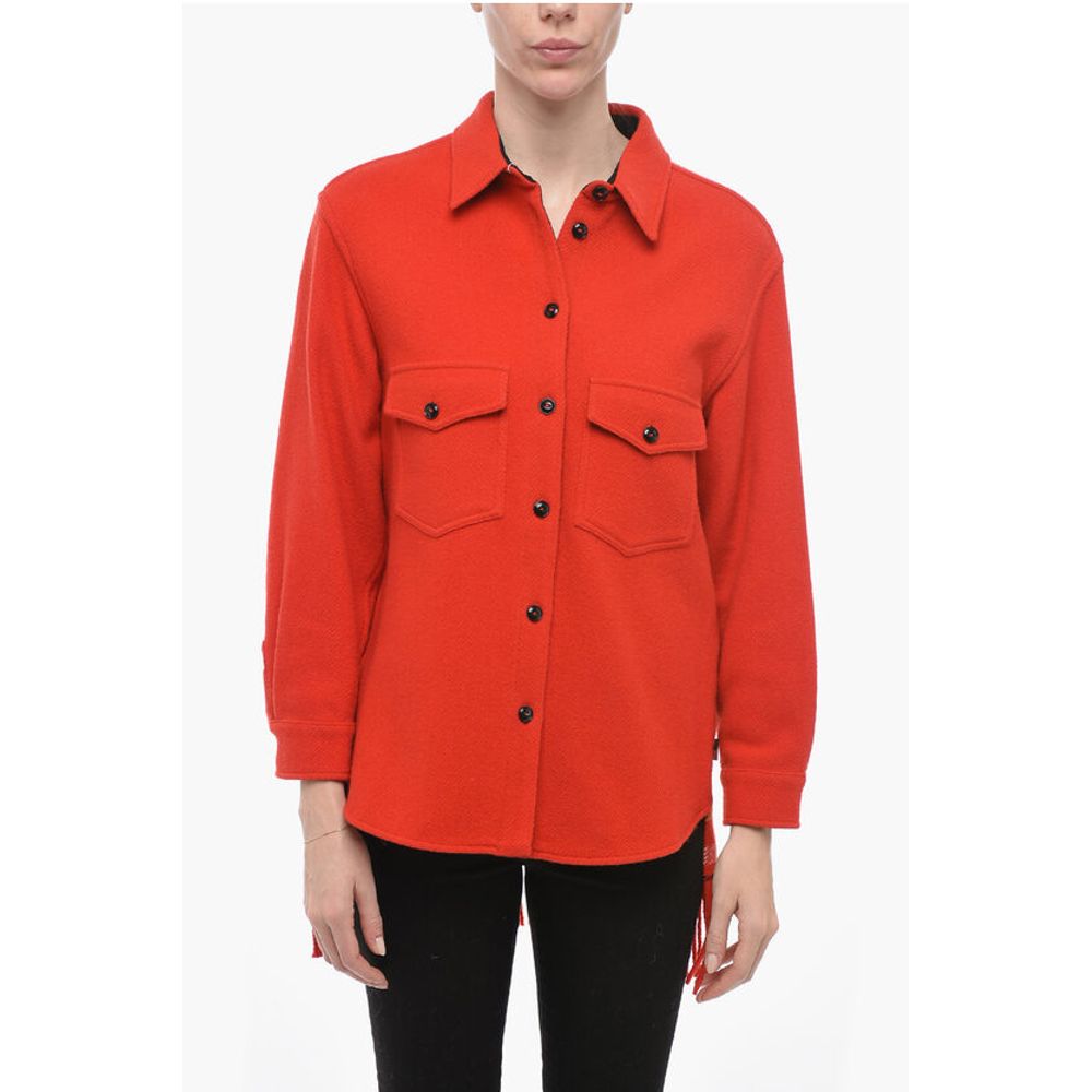 

Красная шерстяная рубашка Woolrich, Red