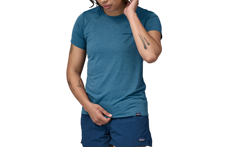 

Футболка с логотипом Patagonia, Dark Green/BTLX
