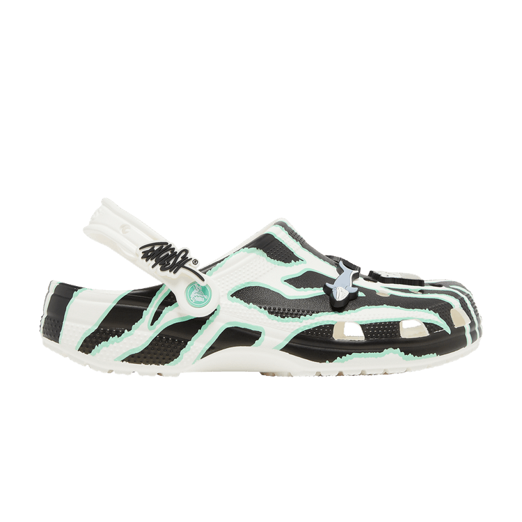 

Кроссовки Crocs Ron English x Classic Clog 'Animal Stripes', белый