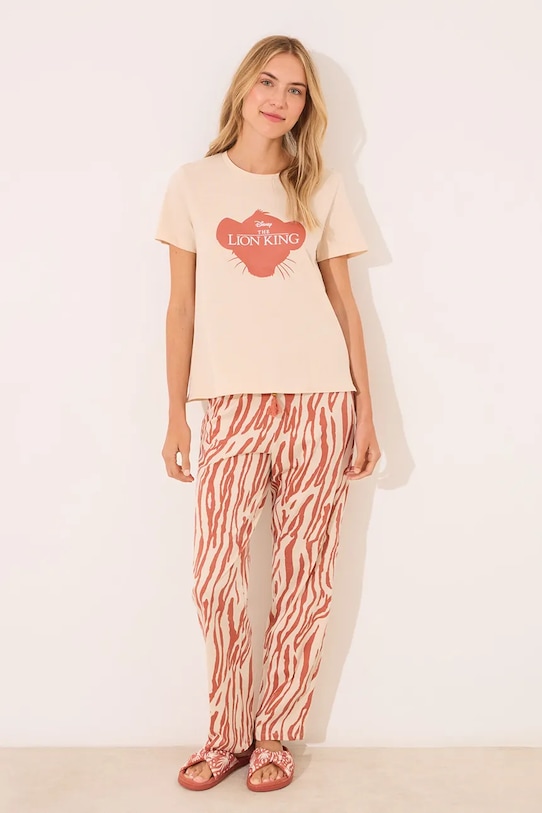 

Хлопковая пижама The Lion King Women'Secret, бежевый