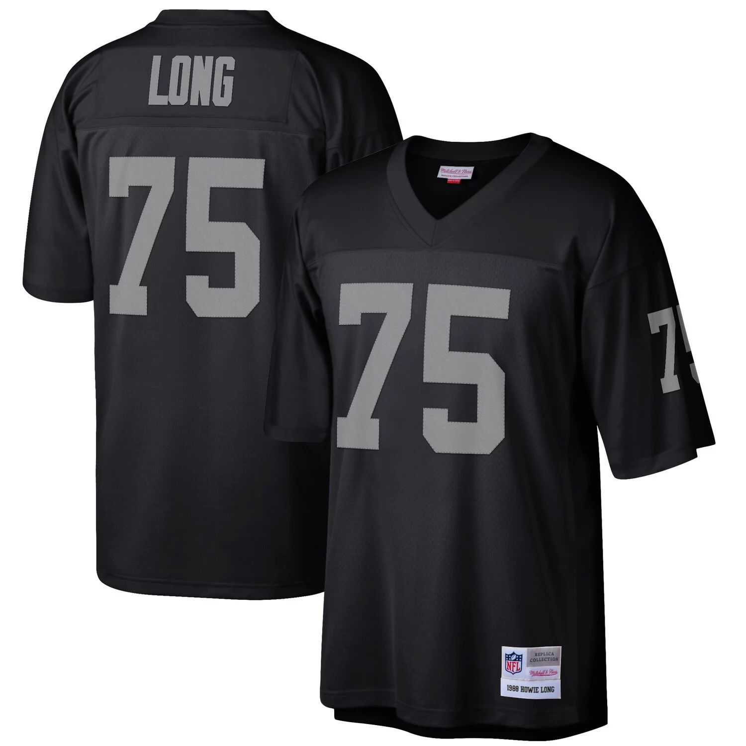 

Мужская футболка Mitchell & Ness Howie Long Black Las Vegas Raiders Retired Player Legacy Replica Джерси