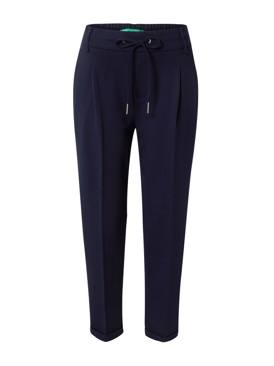 

Брюки UNITED COLORS OF BENETTON Loose fit Pleated Pants, темно-синий