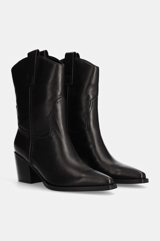 

Кожаные ковбойские сапоги Answear Lab, черный