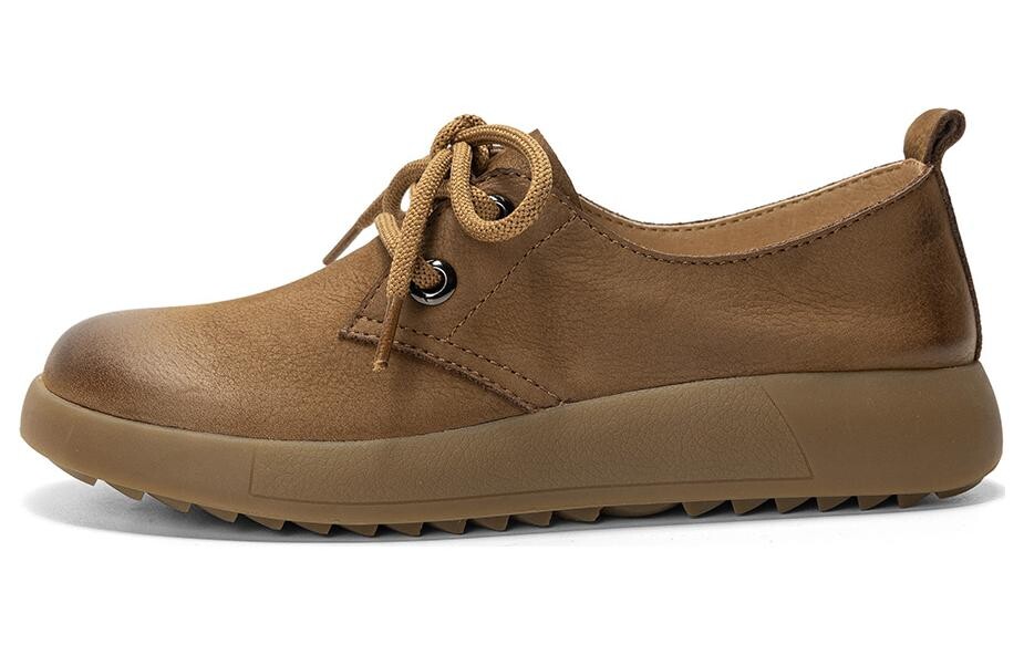 

Туфли женские повседневные Women's Casual Shoes Women's Q.Vonton, цвет Dark Coffee