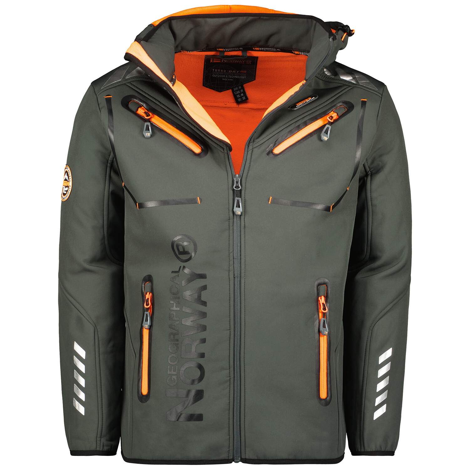 

Куртка Geographical Norway Softshelljacken, цвет Grau/Orange