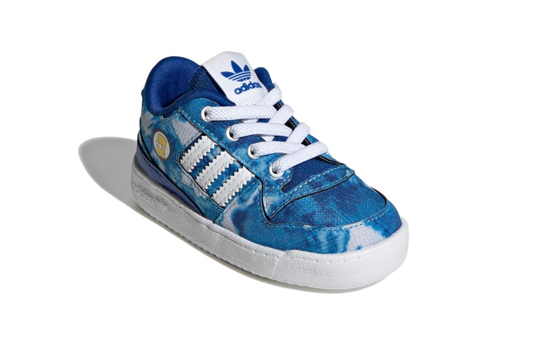 Кроссовки The Simpsons X adidas originals FORUM Toddler Shoes TD Low-top White/Royal Blue/Fern Green — фото 3