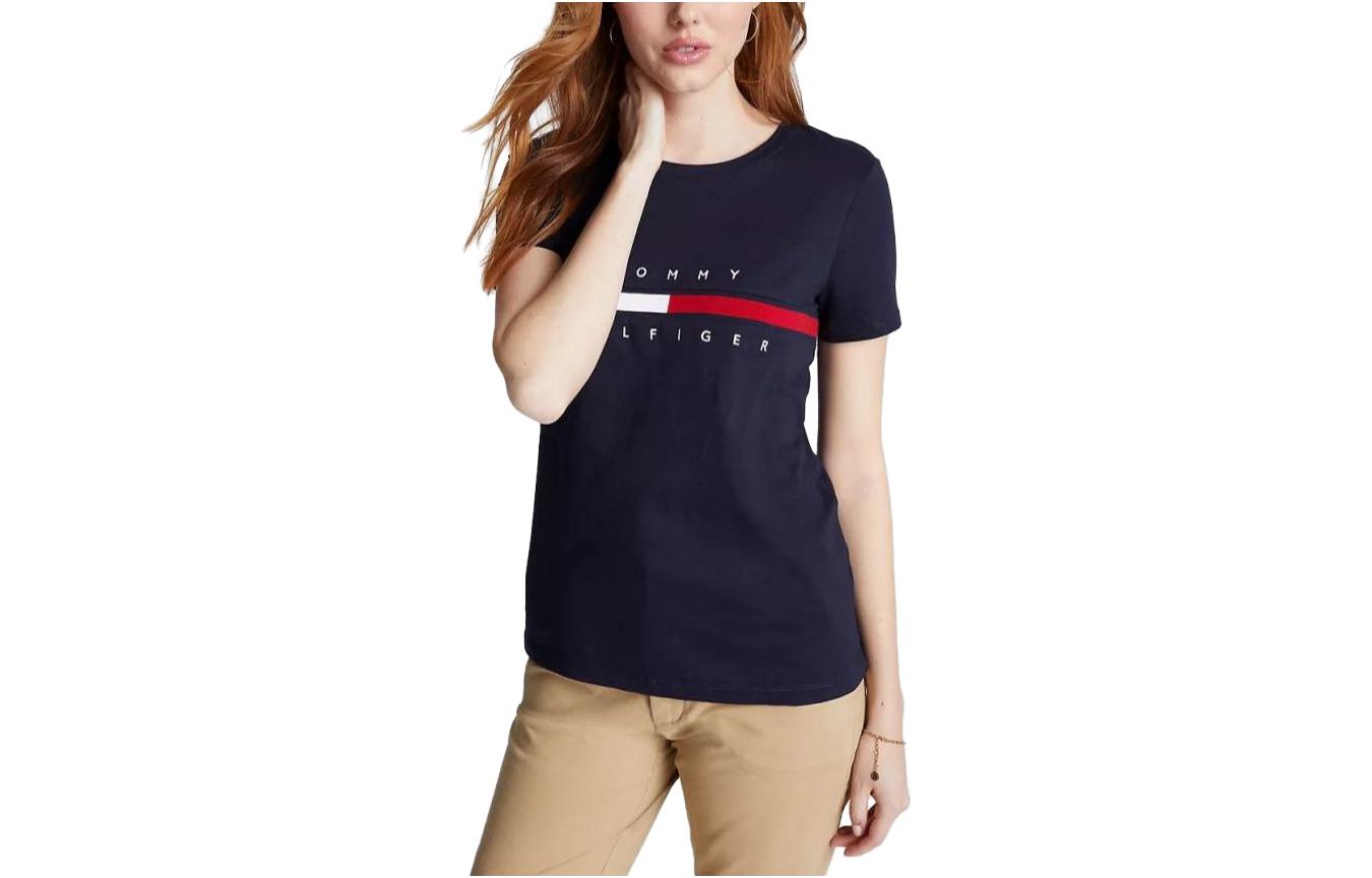 

Tommy Hilfiger Футболка женская темно-синяя