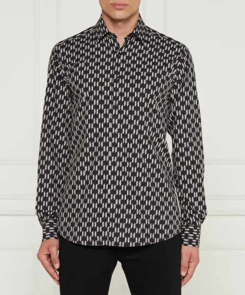 

Современная рубашка Regular fit Karl Lagerfeld, черный