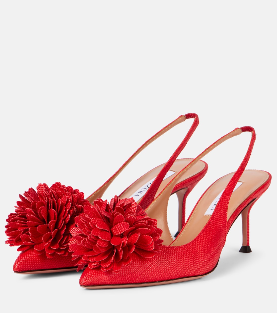Туфли-лодочки Couturier 65 с открытой пяткой Aquazzura, Lipstick — фото 4