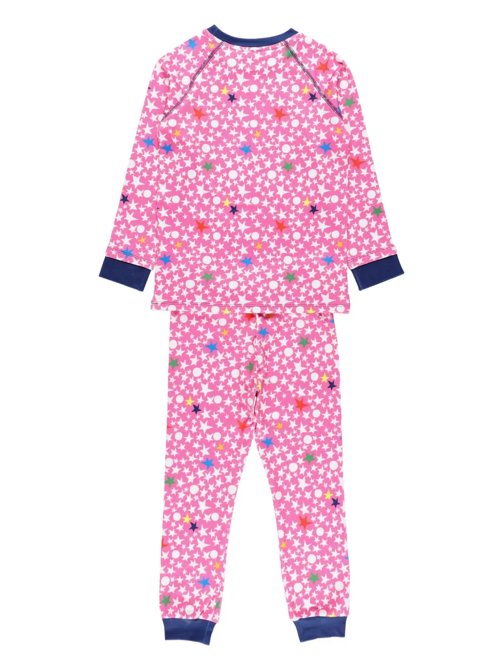 Спортивный костюм из флиса с принтом в виде звезд Stella McCartney Kids, розовый — фото 2