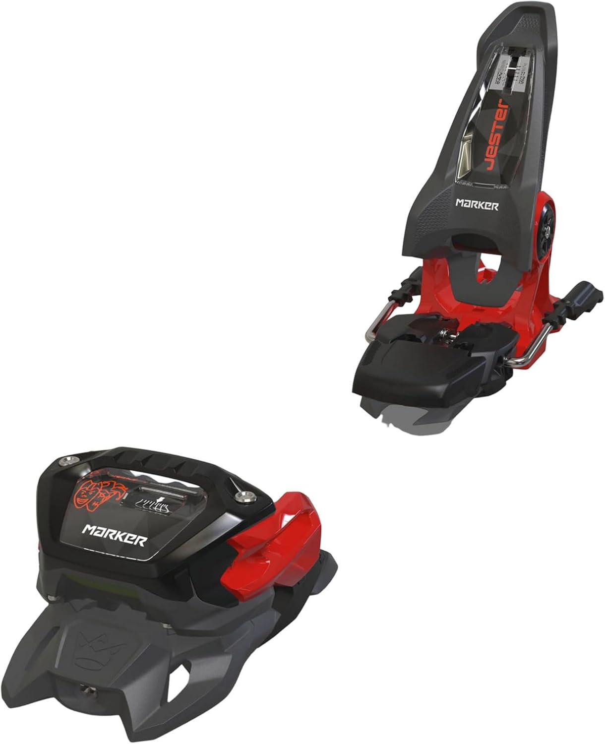 

Лыжные крепления Marker Jester 16 - легкие, прочные, устойчивые, магниевые, для взрослых, диапазон 6-16 DIN, для фрирайда/фристайла, совместимы с универсальной подошвой ботинка., Anthracite/Black, Черный, Лыжные крепления Marker Jester 16 - легкие, прочны