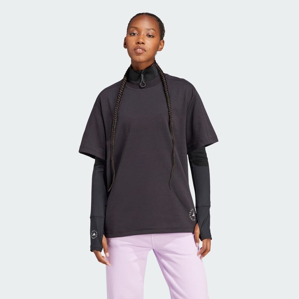 

Футболка Adidas ADIDAS BY STELLA MCCARTNEY logo short sleeve T-shirt, черный