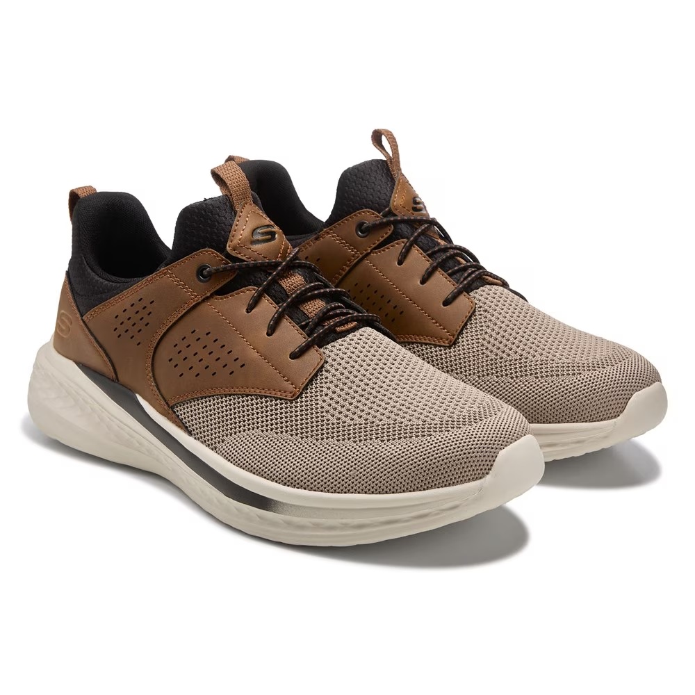 

Кеды без шнурков Breyer Skechers, brown/tan