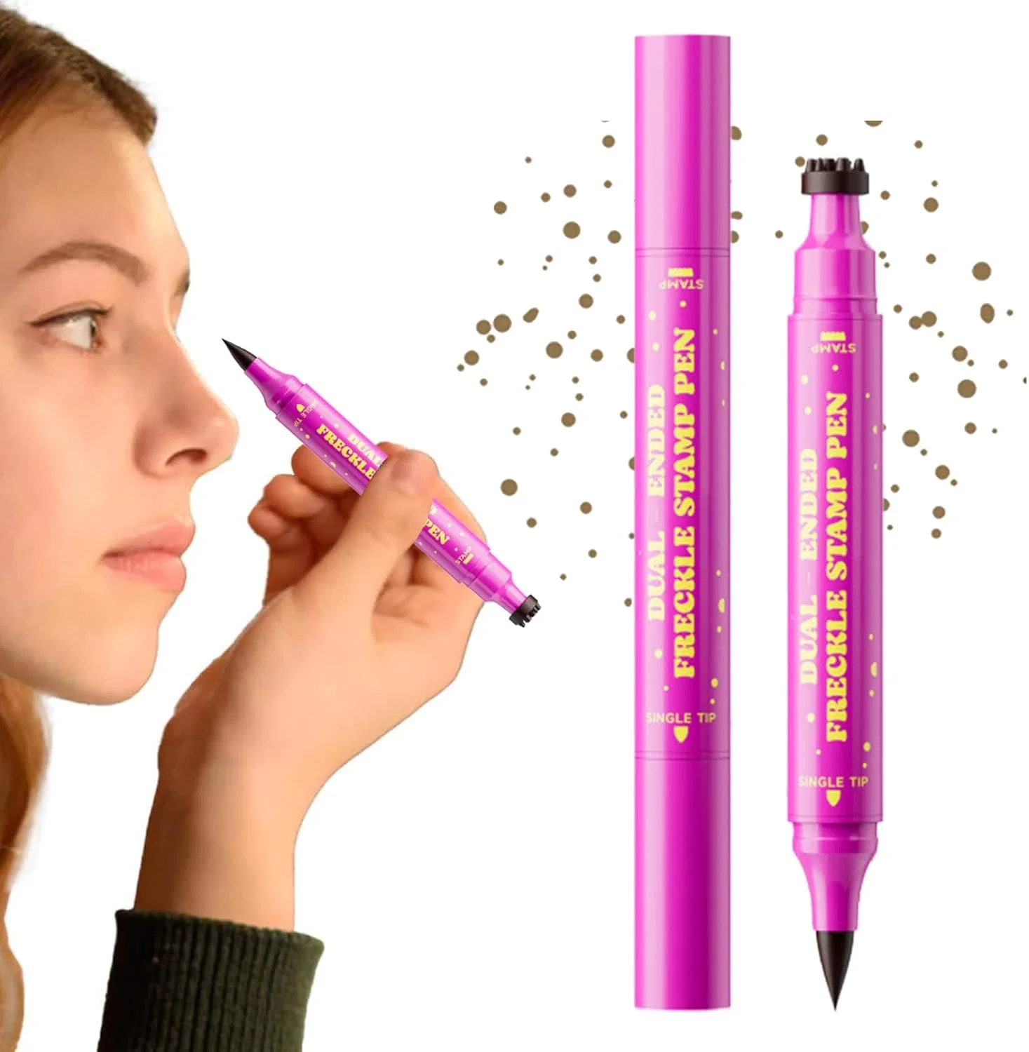 Тональное средство Fake Freckles Stamp 2-in-1 Waterproof, 2.8 мл, F01 бежево-коричневый