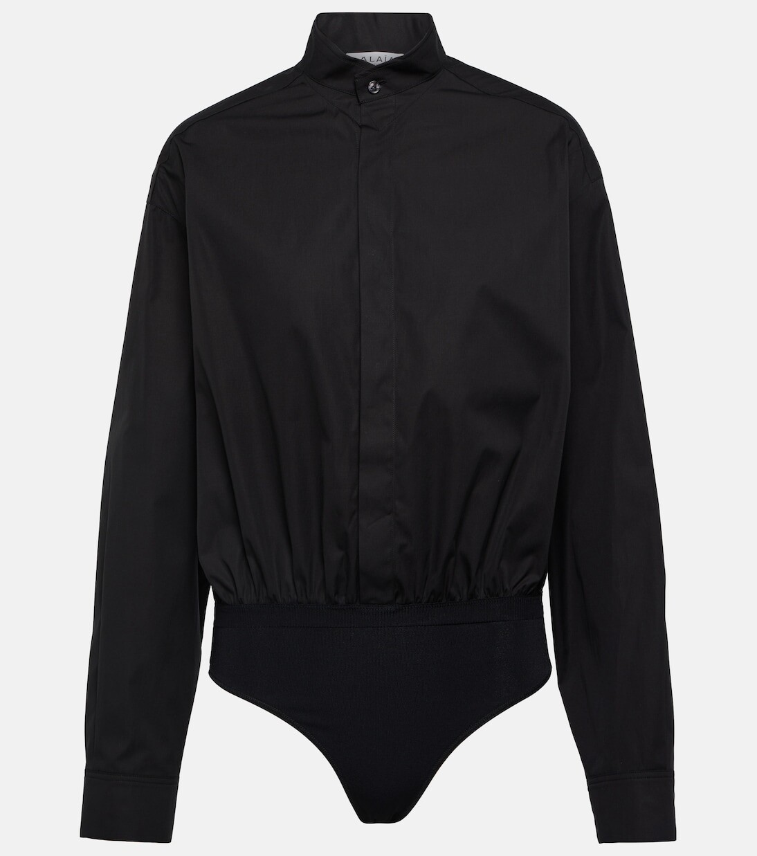 

Боди из хлопкового поплина Alaïa, черный