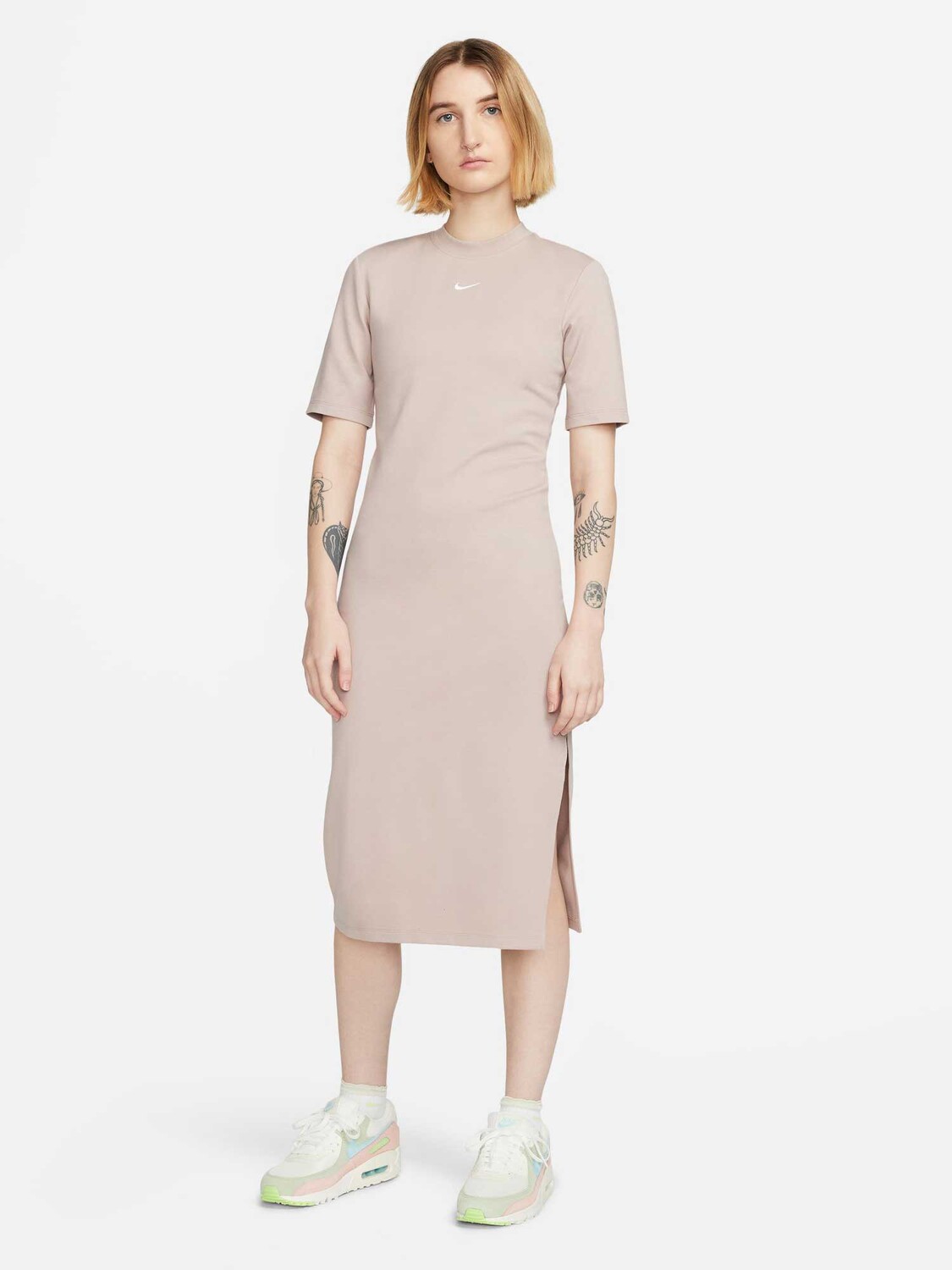 

Платье Nike W ESSNTL MIDI DRESS, розовый