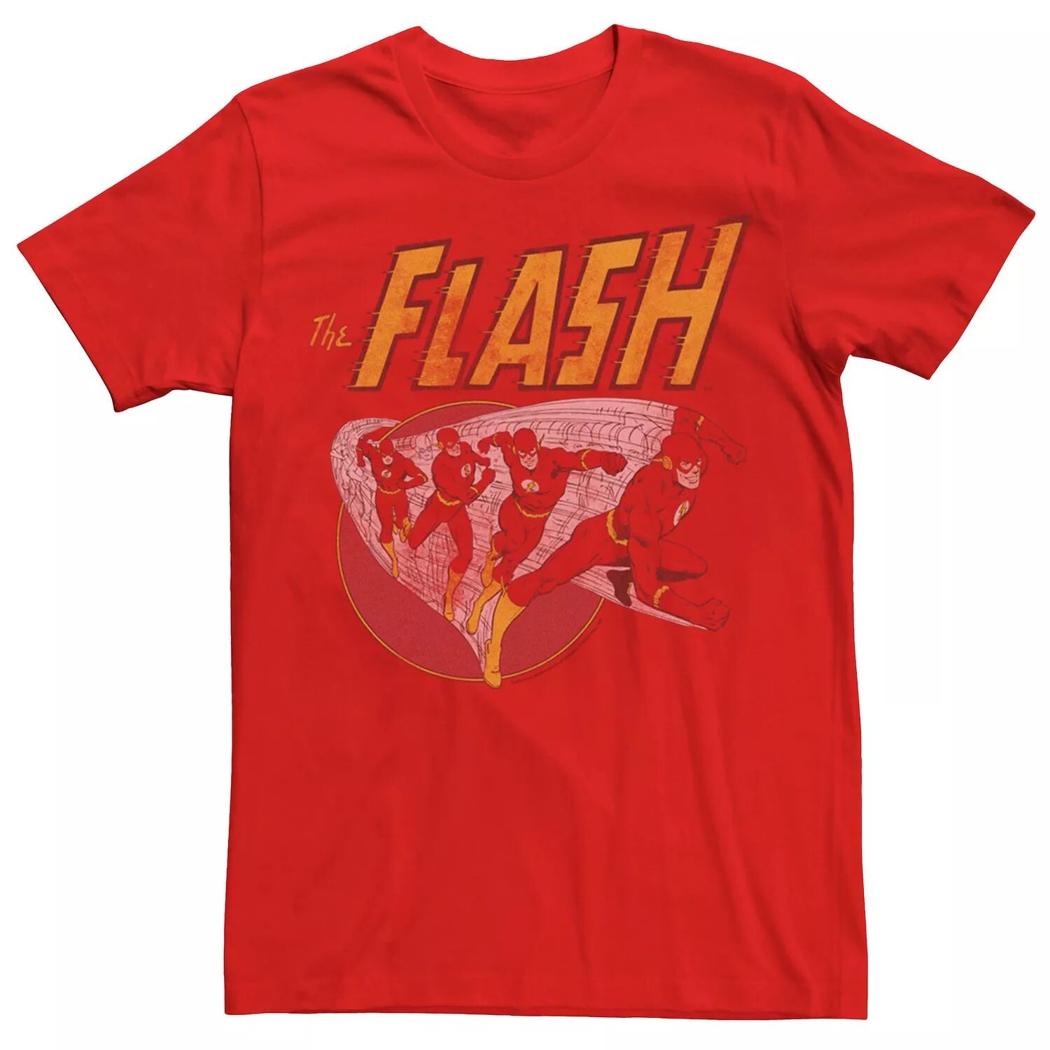 

Мужская винтажная футболка с героями комиксов DC The Flash Licensed Character