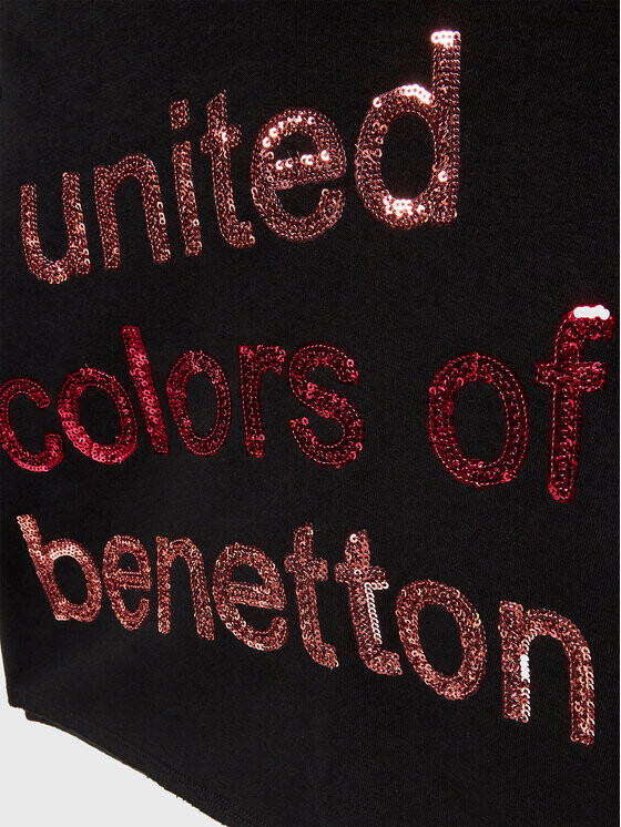 Толстовка обычного кроя United Colors Of Benetton, черный — фото 3