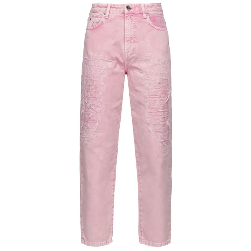 

Джинсы и брюки из розового хлопка Pinko