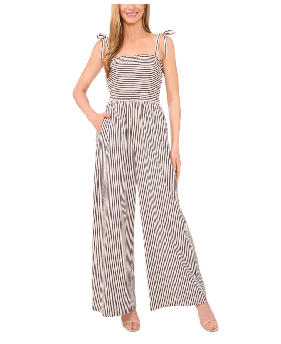 

Женский комбинезон с завязками на бретелях и присборенным лифом CeCe, Classic Navy