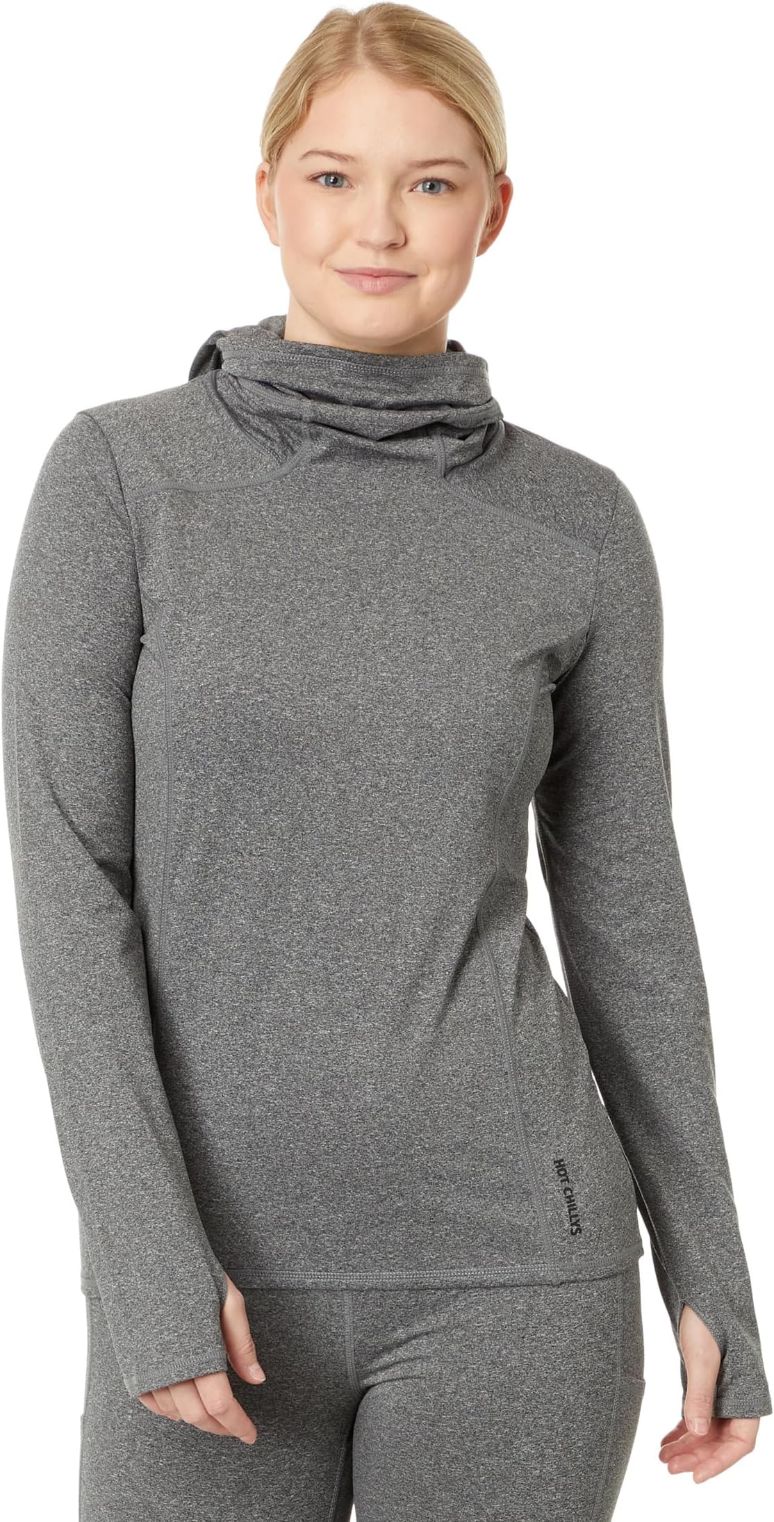 

Толстовка Hot Chillys Micro Elite Chamois Balaclava Hoodie, цвет Granite