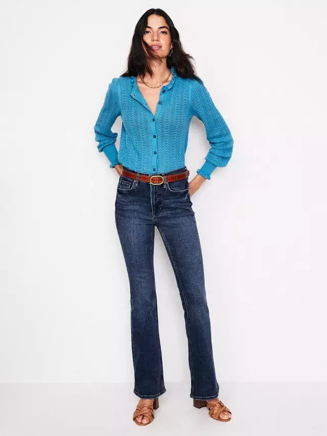 

Джинсы Boden High Rise Slim Flare, цвет vintage blue