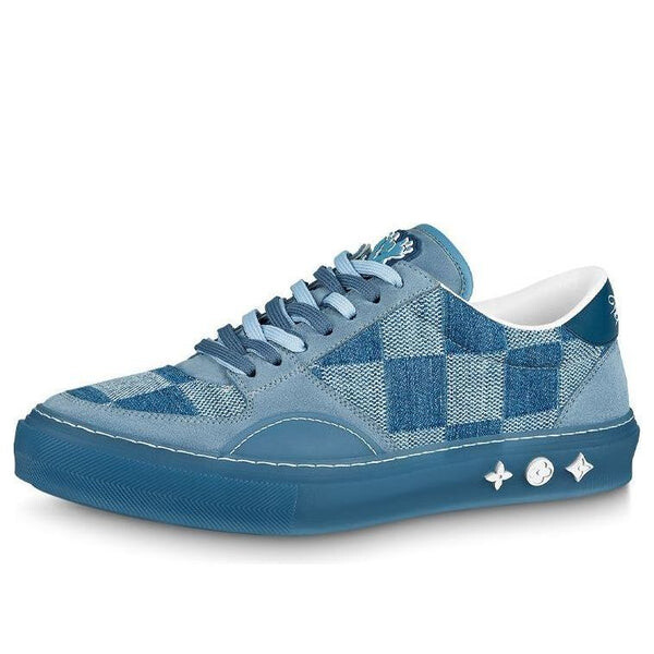 

Кроссовки ollie sneakers 'blue plaid mesh' Louis Vuitton, синий