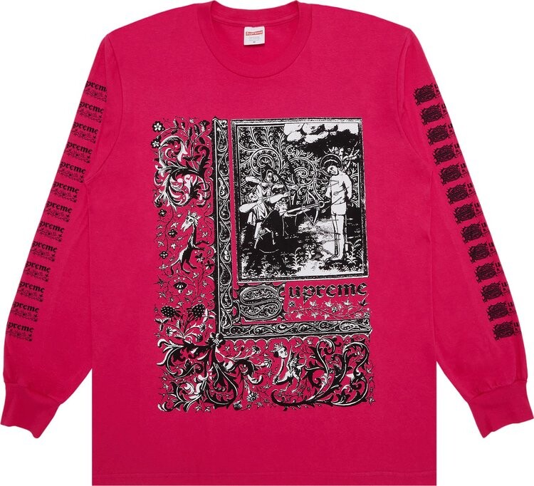 

Лонгслив Supreme Saint Sebastian 'Pink', розовый