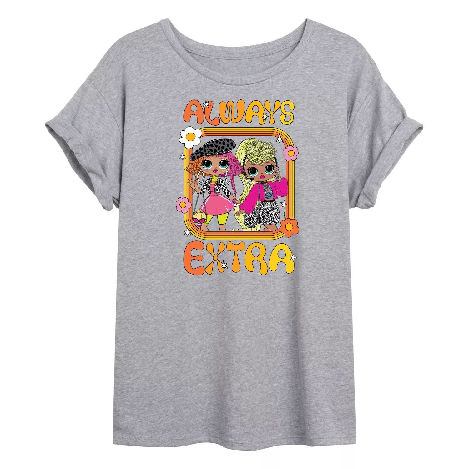 

Юниорская L.O.L. Сюрприз! МОЙ БОГ. Футболка Always Extra с струящимся рисунком L.O.L. Surprise!