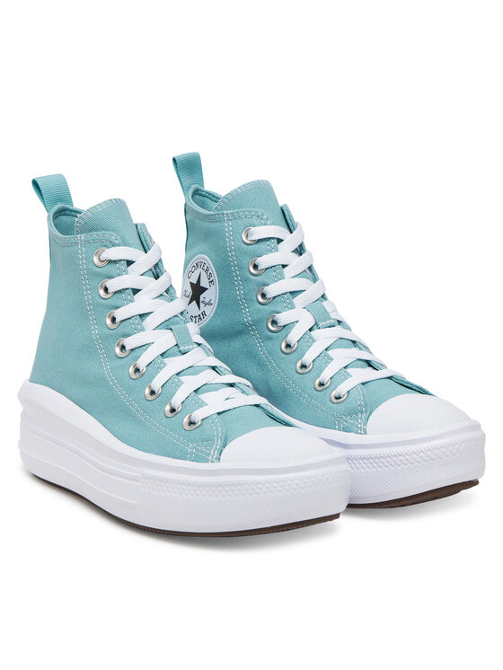 Тканевые кроссовки Chuck Taylor All Star Move Platform A10703C Converse, зеленый — фото 2