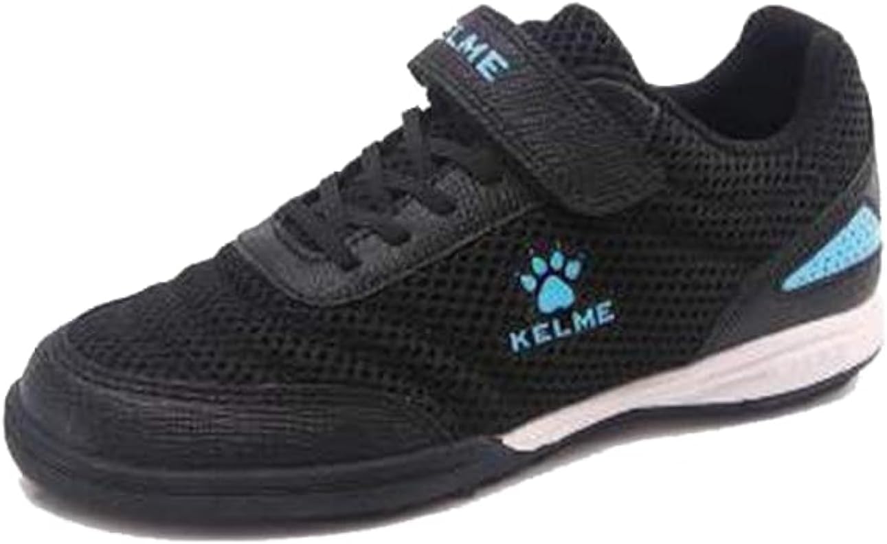 

Футбольные бутсы KELME без шнурков для детей и подростков - футзал или футбольная обувь для игры на траве для мальчиков и девочек - футбольные бутсы на липучке для игры в помещении или на улице, черный